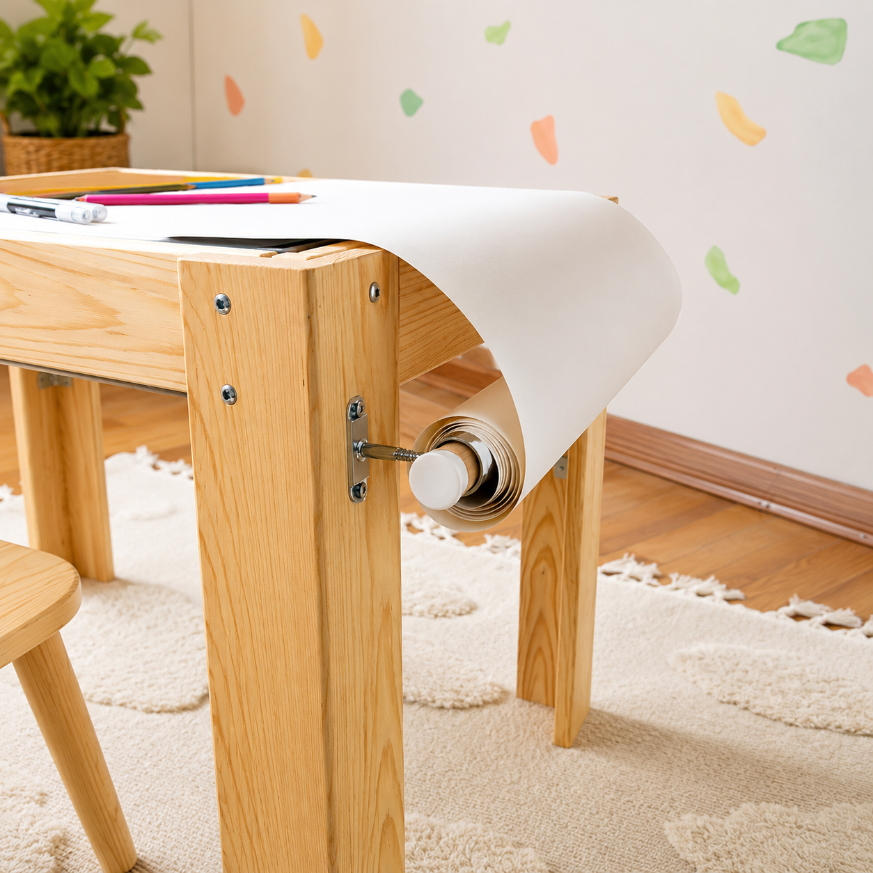 6'sı 1 Arada Montessori Aktivite Masası | Kum, Su, Yapı Blokları & Sanat
