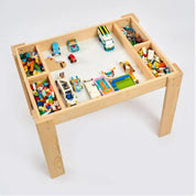 6'sı 1 Arada Montessori Aktivite Masası | Kum, Su, Yapı Blokları & Sanat