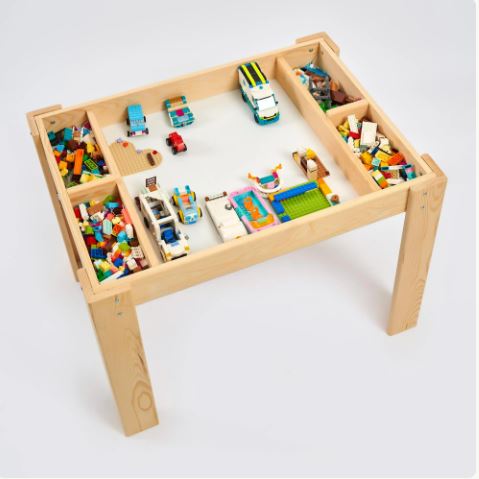 6'sı 1 Arada Montessori Aktivite Masası | Kum, Su, Yapı Blokları & Sanat
