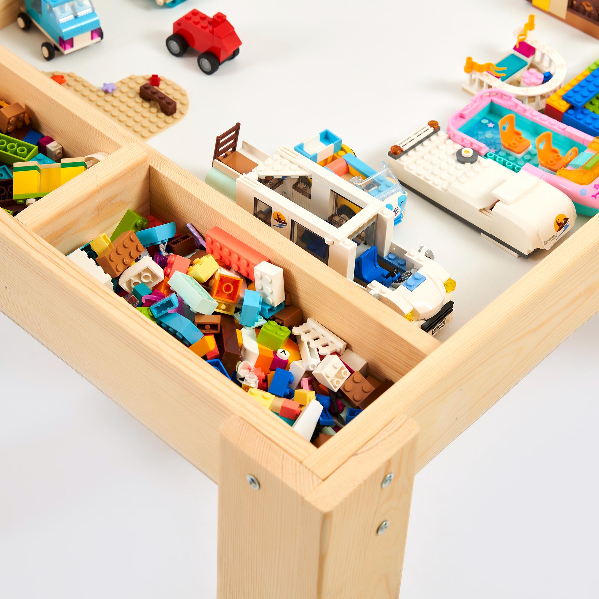6'sı 1 Arada Montessori Aktivite Masası | Kum, Su, Yapı Blokları & Sanat