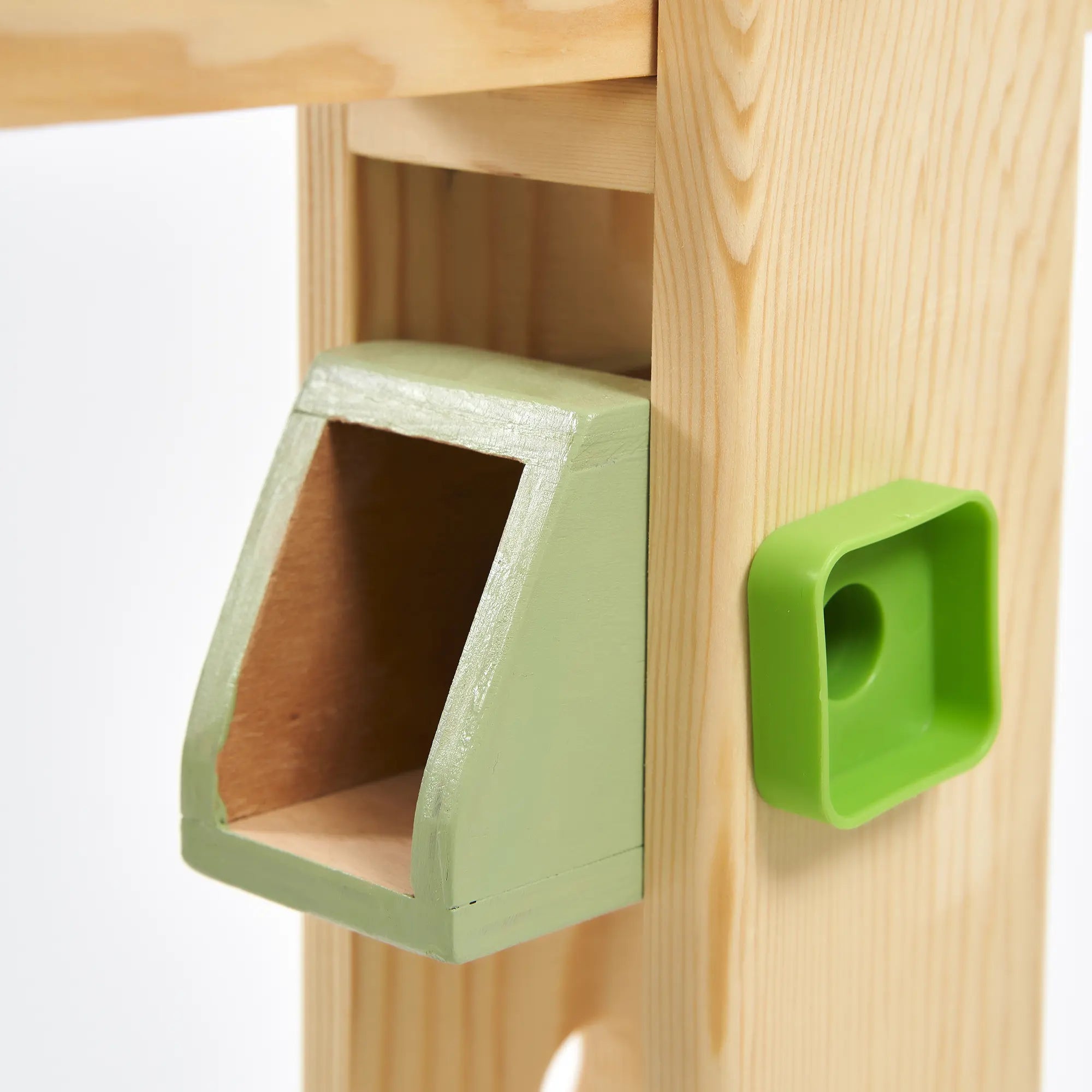 360° Dönebilen Ahşap Vinç Oyuncak (Pastel)