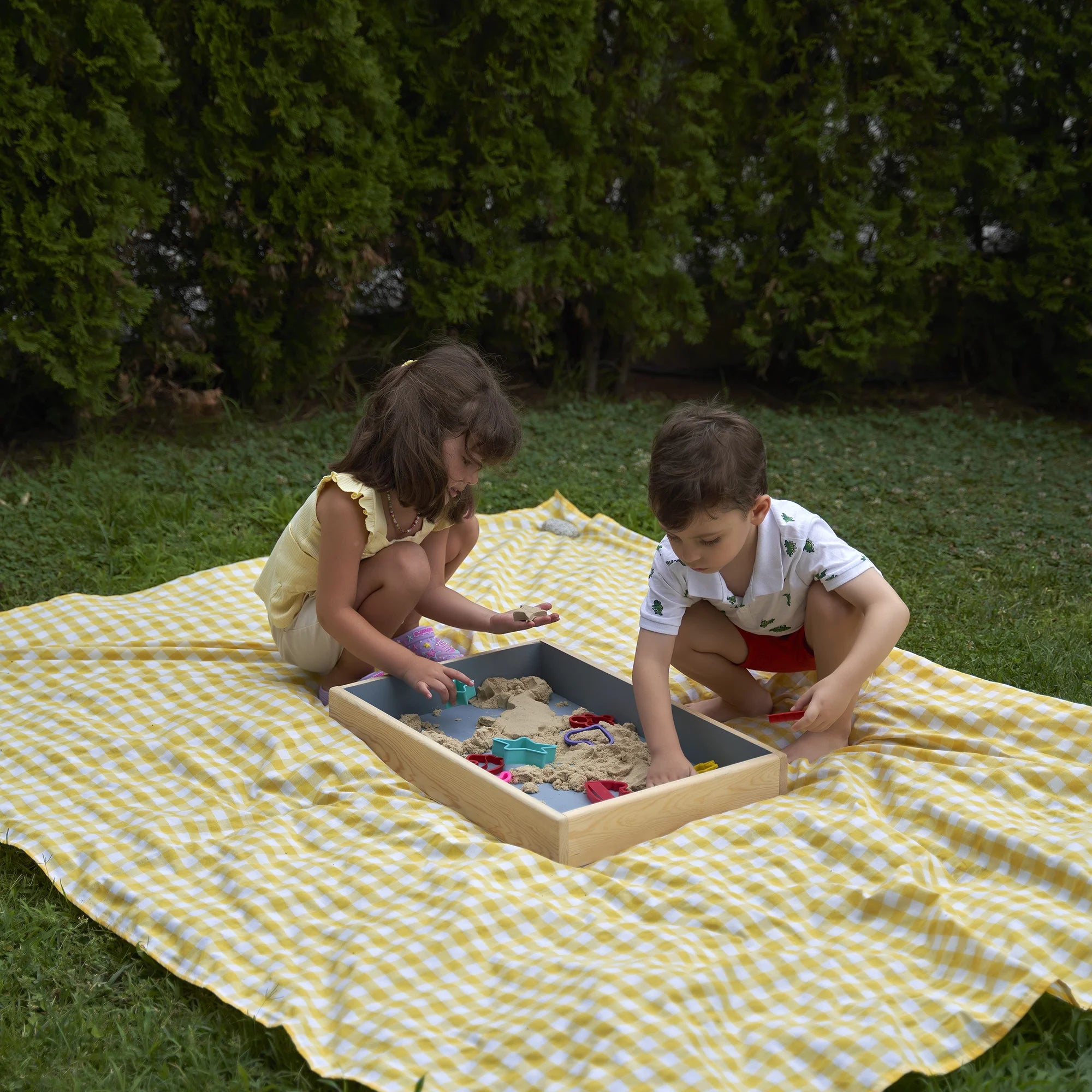 Ahşap Montessori Kum Masası (Kinetik Kumlu)