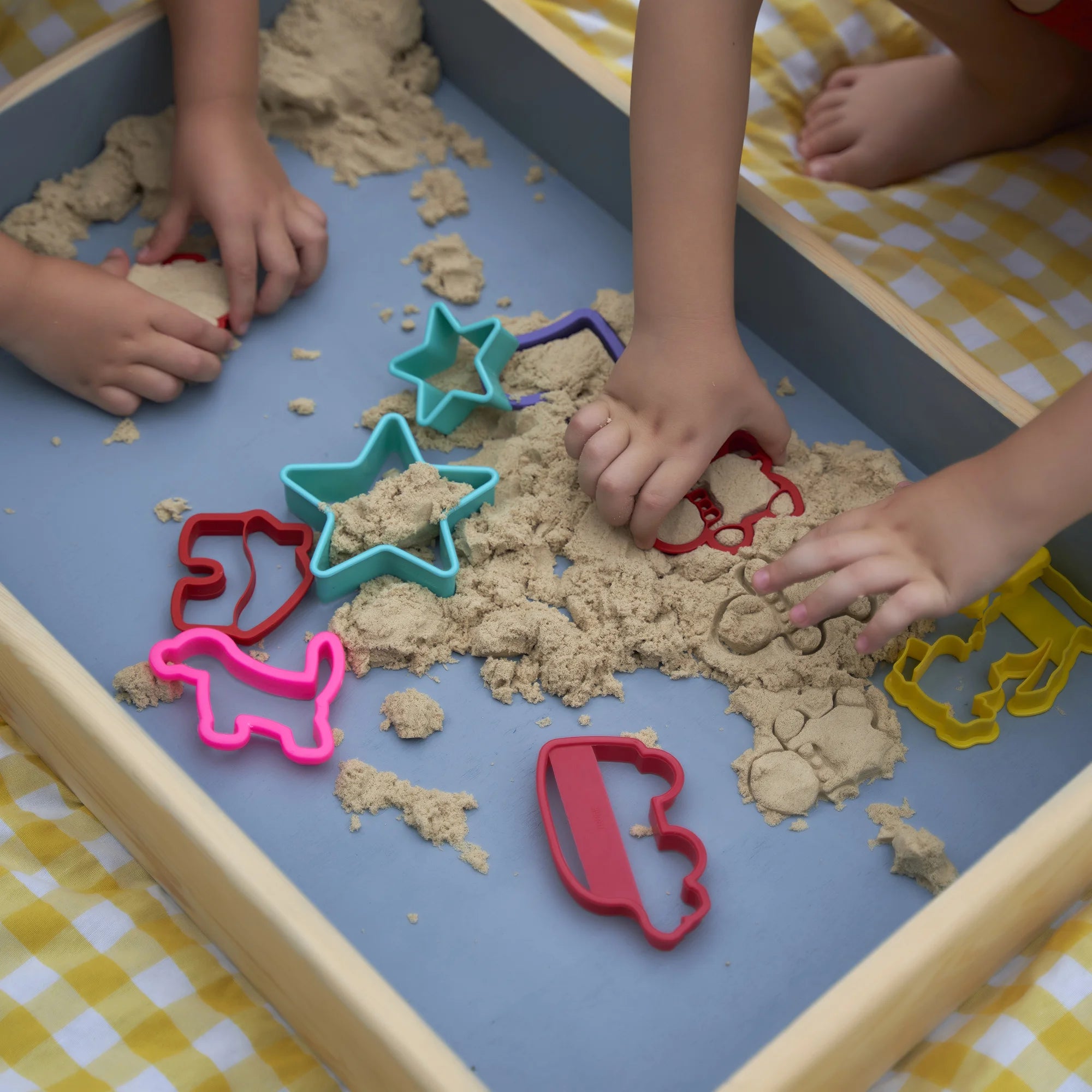 Ahşap Montessori Kum Masası (Kinetik Kumlu)