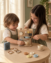 Ahşap Oyuncak Espresso Kahve Makinesi