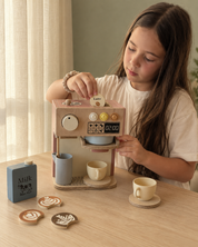 Ahşap Oyuncak Espresso Kahve Makinesi