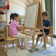 Çift Taraflı Ayaklı Ahşap Yazı Tahtası