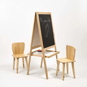 Çift Taraflı Ayaklı Ahşap Yazı Tahtası