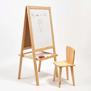 Çift Taraflı Ayaklı Ahşap Yazı Tahtası