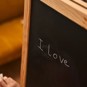 Çift Taraflı Ayaklı Ahşap Yazı Tahtası