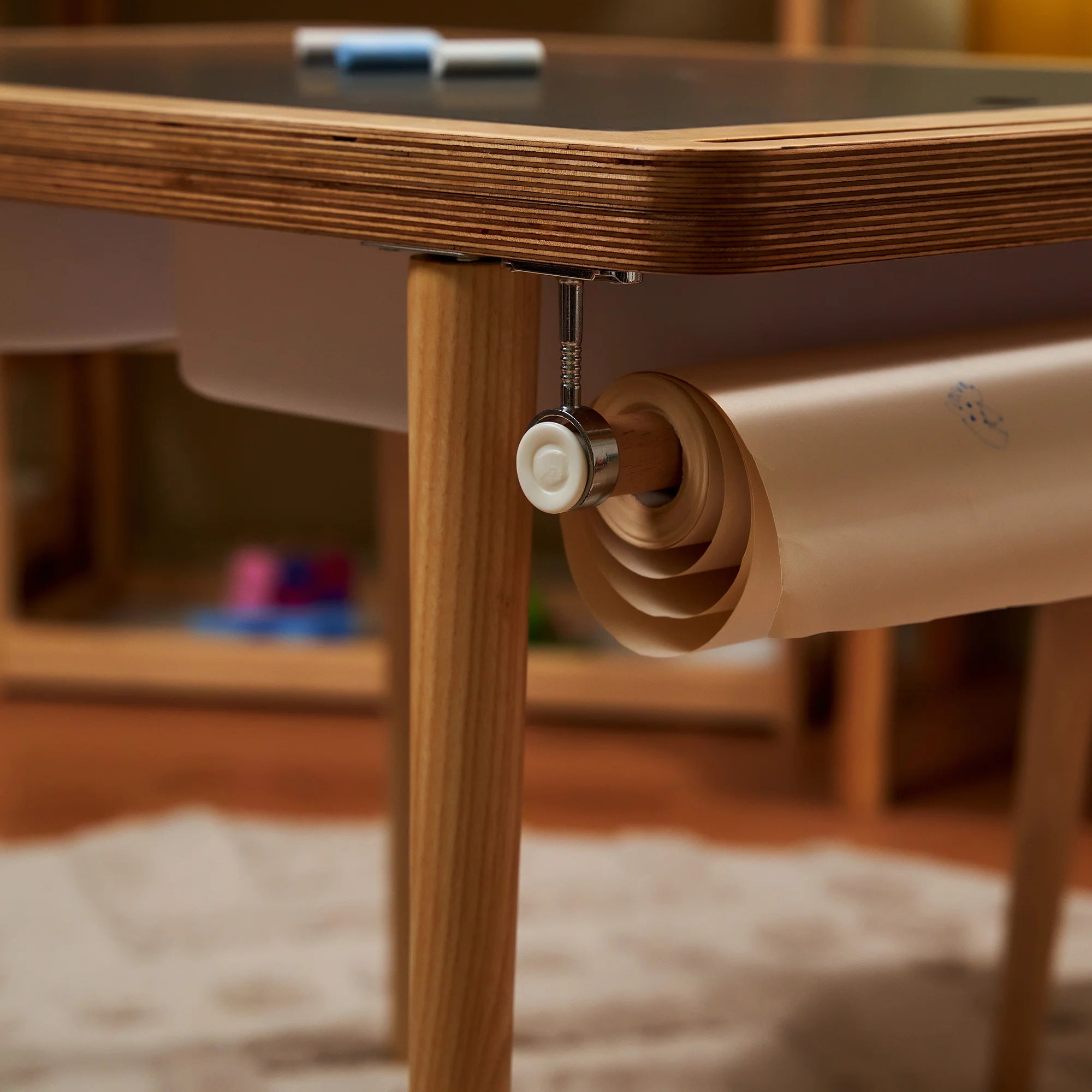 Montessori Ahşap Aktivite Masası – Huş Ağacı