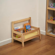 Ahşap Hazeranlı Montessori Yer Kitaplığı