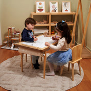 Montessori Ahşap Aktivite Masası – Huş Ağacı