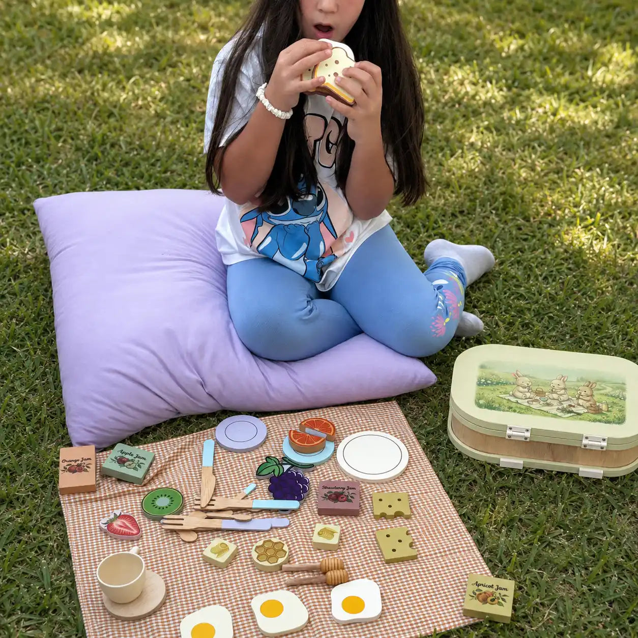 Ahsap Oyuncak Piknik Seti Sarı