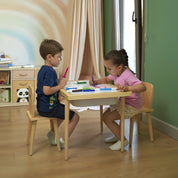 Montessori Ahşap Aktivite Masası – Çam Ağacı