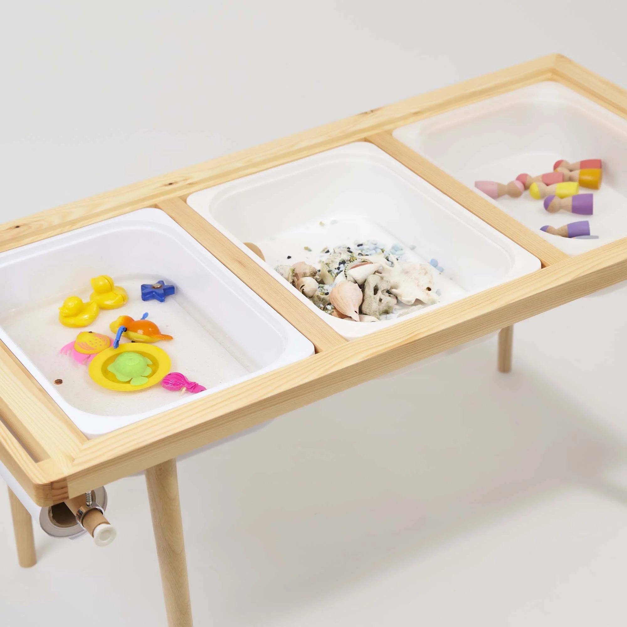 Montessori Ahşap Aktivite Masası – Çam Ağacı