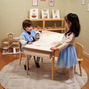 Montessori Ahşap Aktivite Masası – Huş Ağacı (3'lü Sepet)