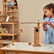 Montessori Manyetik Ahşap Vinç