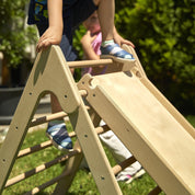 Montessori Pikler Üçgeni + Kaydırak İkili Tırmanma Seti