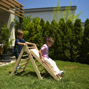 Montessori Pikler Üçgeni + Kaydırak İkili Tırmanma Seti