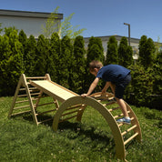 Montessori Üçlü Pikler Seti (Çift Taraflı Kaydıraklı)