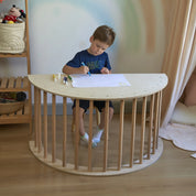Montessori Pikler Halkası + Minderli – 6’sı 1 Arada Eğitici Oyun Seti