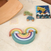 Ahşap Pastel Minibüs Oyuncak (Sarı)