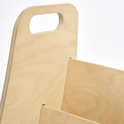 Montessori Abaküslü Ahşap Kitaplık (2 Raflı)