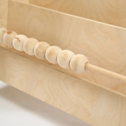 Montessori Abaküslü Ahşap Kitaplık (2 Raflı)