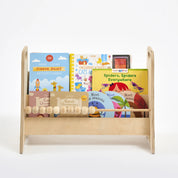 Montessori Abaküslü Ahşap Kitaplık (2 Raflı)