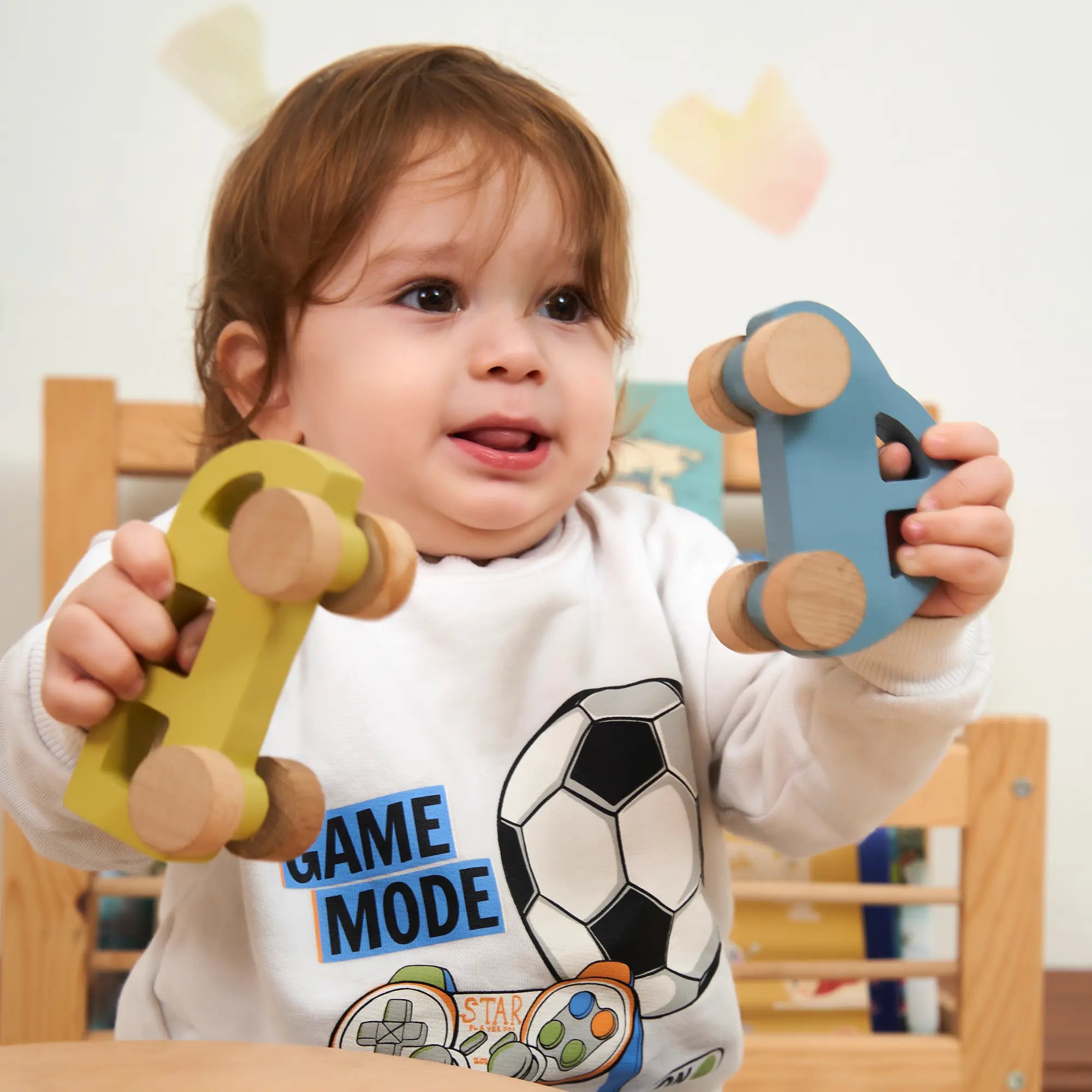 Ahşap Vosvos Oyuncak (Mavi)