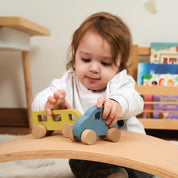 Ahşap Vosvos Oyuncak (Mavi)