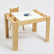 Kapaklı Montessori Aktivite Masası (Çam) – Duplo