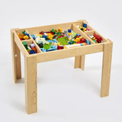 Kapaklı Montessori Aktivite Masası (Çam) – Duplo