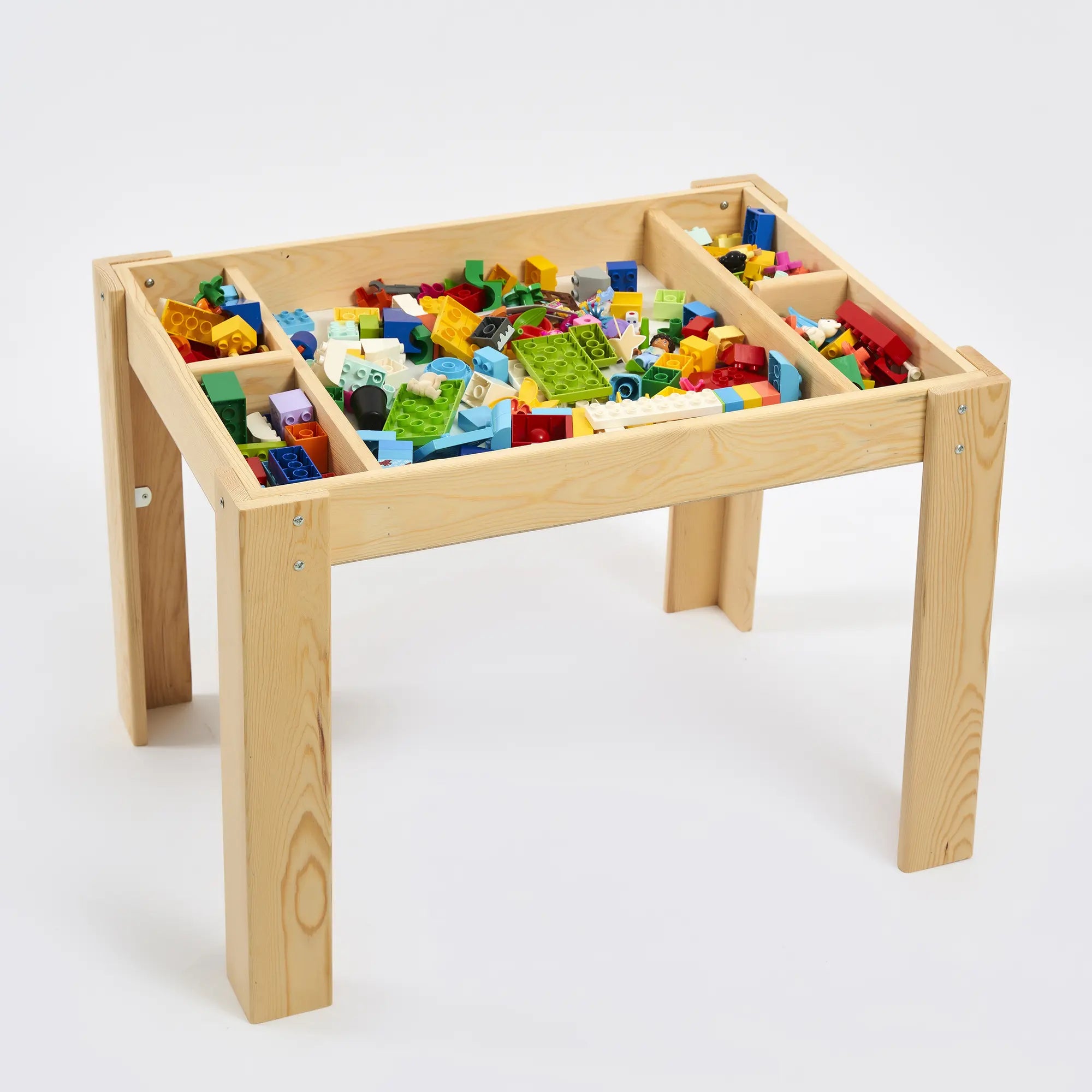 Kapaklı Montessori Aktivite Masası (Çam) – Duplo