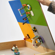 Kapaklı Montessori İnşa ve Proje Masası (Çam) – Klasik Blok Uyumlu