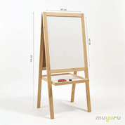 Çift Taraflı Ayaklı Ahşap Yazı Tahtası