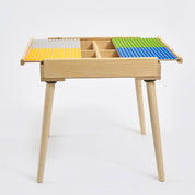 Açılır Kapanır Ahşap Aktivite Masası (Büyük Blok Uyumlu)