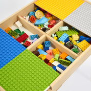 Açılır Kapanır Ahşap Aktivite Masası (Büyük Blok Uyumlu)