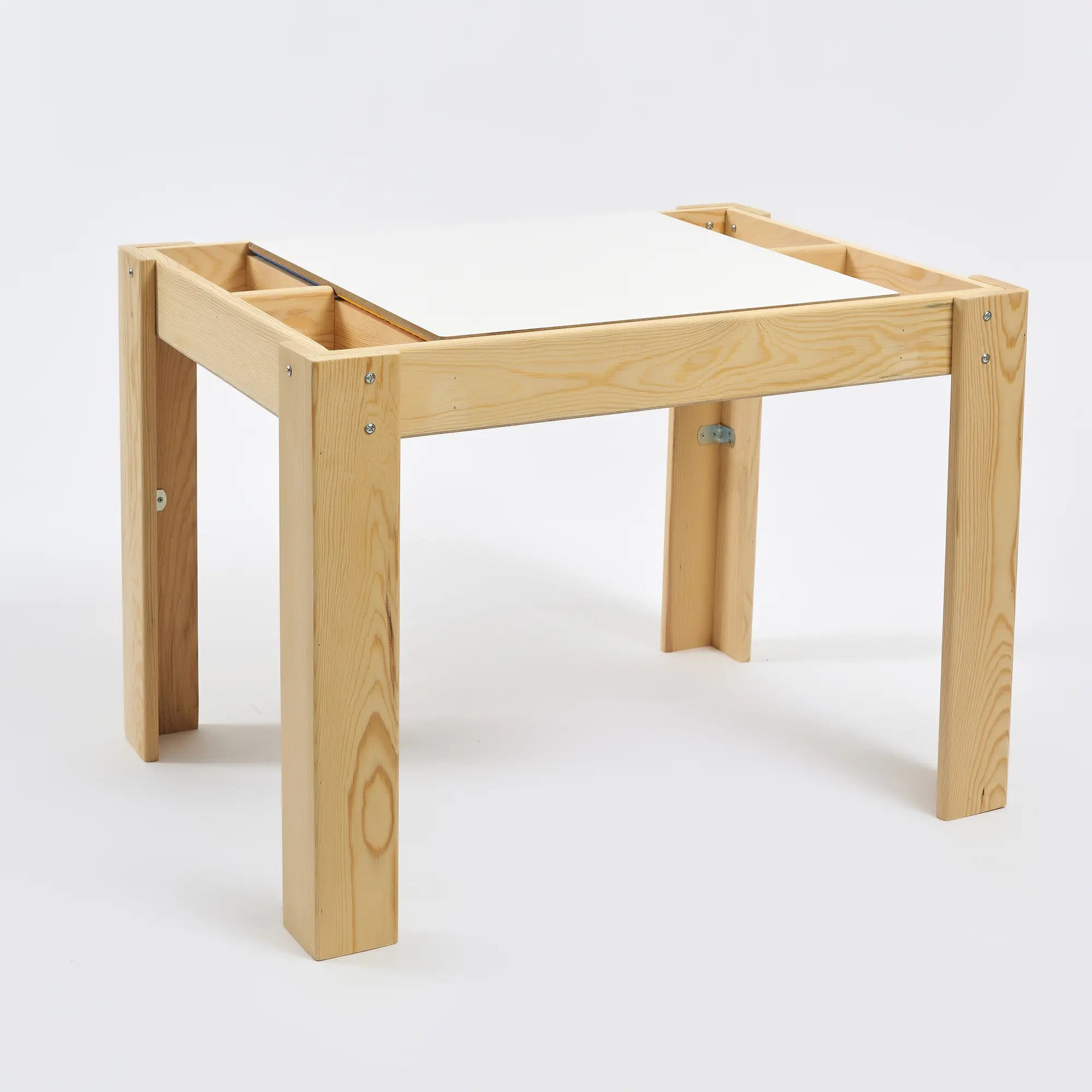 Kapaklı Montessori Aktivite Masası (Çam) – Duplo