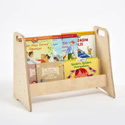 Doğal Huş Montessori Kitaplık (2 Raflı) – Sade Tasarım
