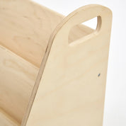 Montessori Abaküslü Ahşap Kitaplık (3 Raflı)