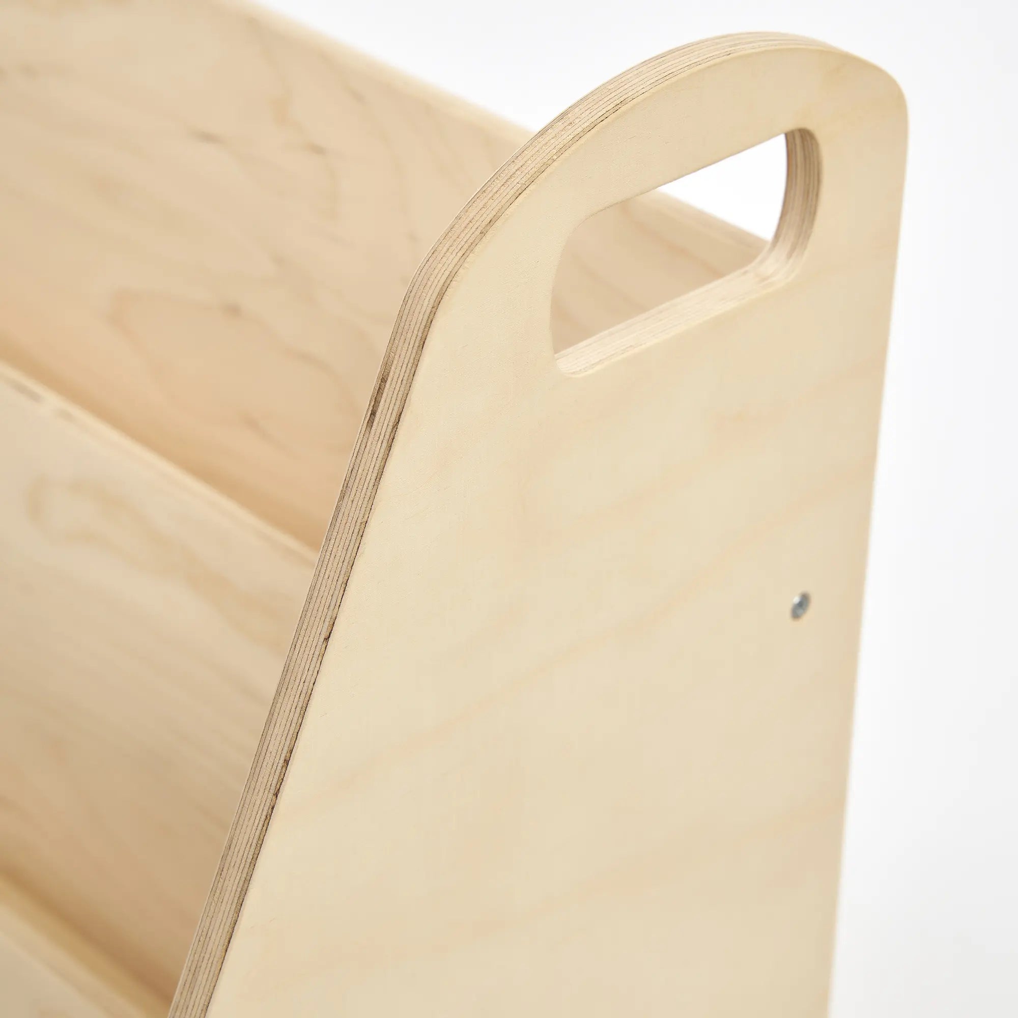 Montessori Abaküslü Ahşap Kitaplık (3 Raflı)