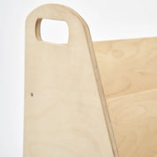 Montessori Abaküslü Ahşap Kitaplık (3 Raflı)