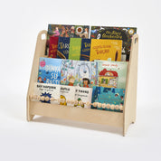 Montessori Abaküslü Ahşap Kitaplık (3 Raflı)
