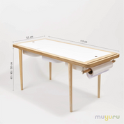 Montessori Ahşap Aktivite Masası – Huş Ağacı (3'lü Sepet)