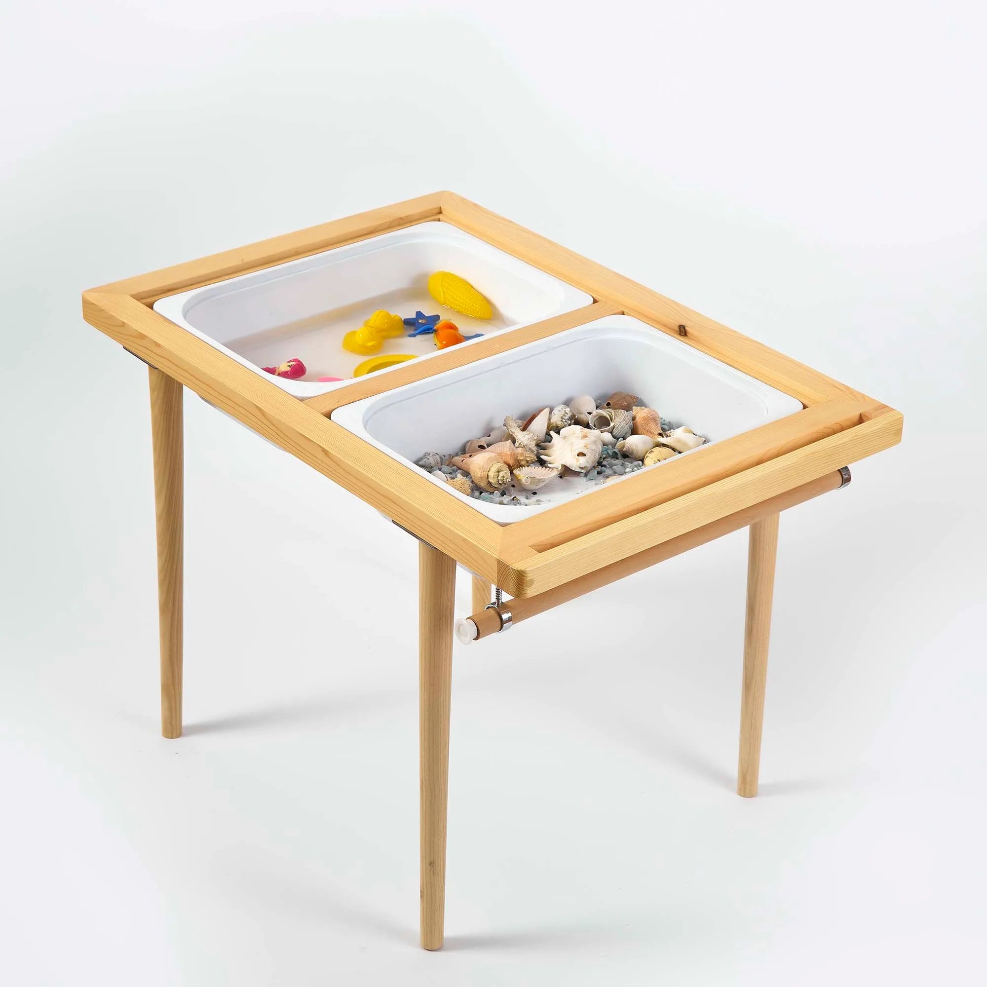 Montessori Ahşap Aktivite Masası – Çam Ağacı
