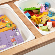 Montessori Ahşap Aktivite Masası – Huş Ağacı (3'lü Sepet)