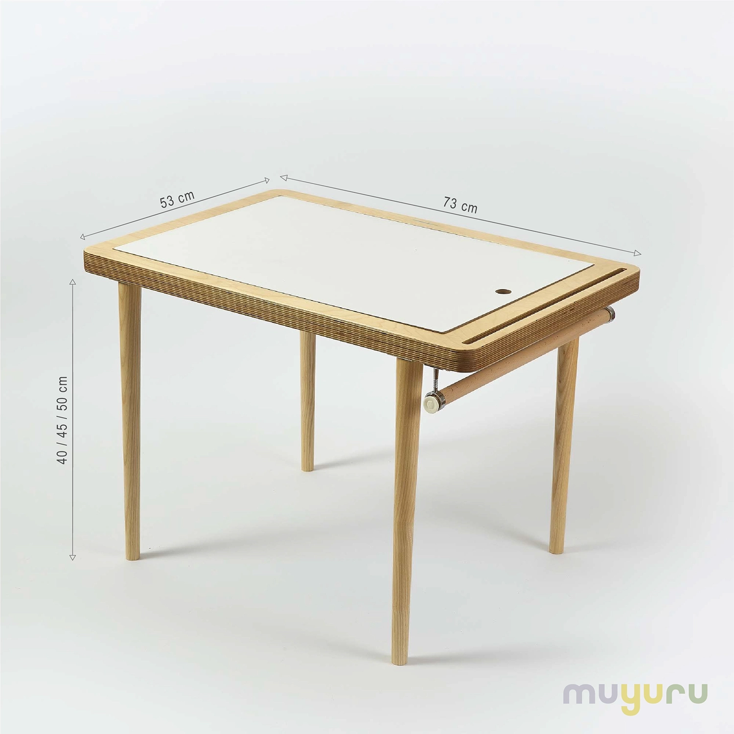 Montessori Ahşap Aktivite Masası – Huş Ağacı