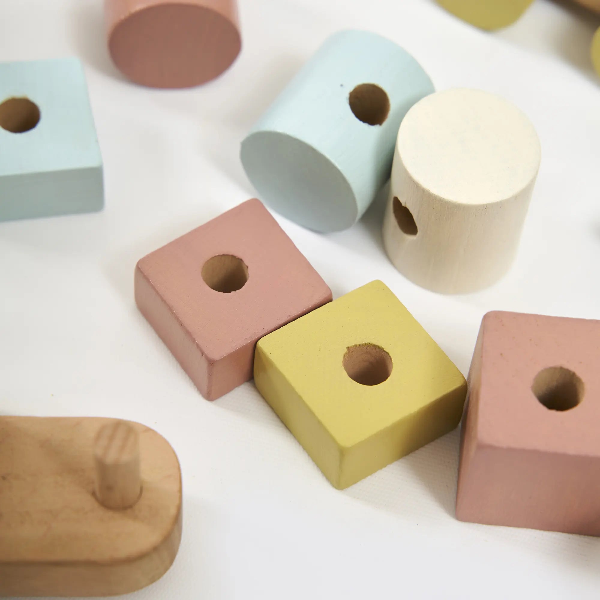 Montessori Eğitici Ahşap Oyuncak Bultak Tren Seti