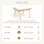Montessori Ahşap Aktivite Masası – MDF Ahşap
